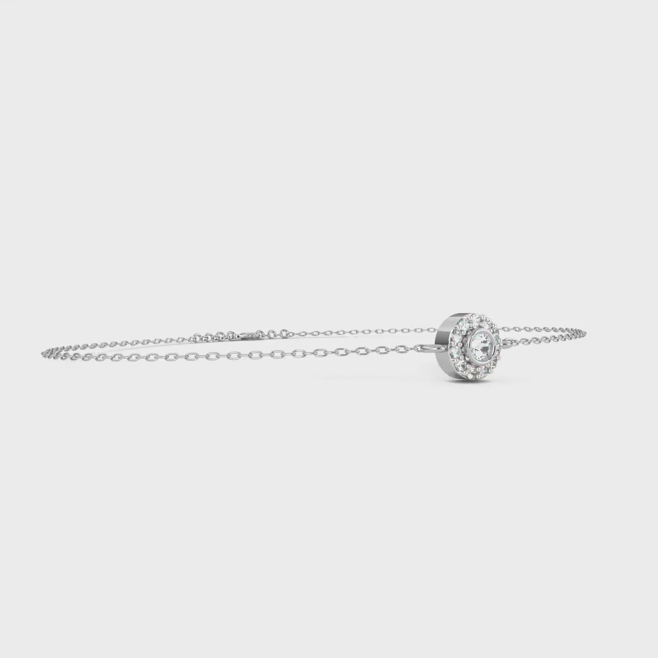 Round Moissanite Diamond Loose Bracelet