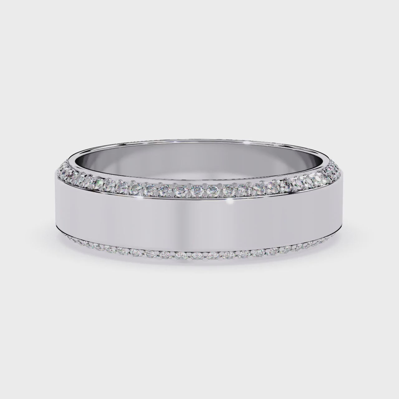 Indem Style Diamond Wedding Band