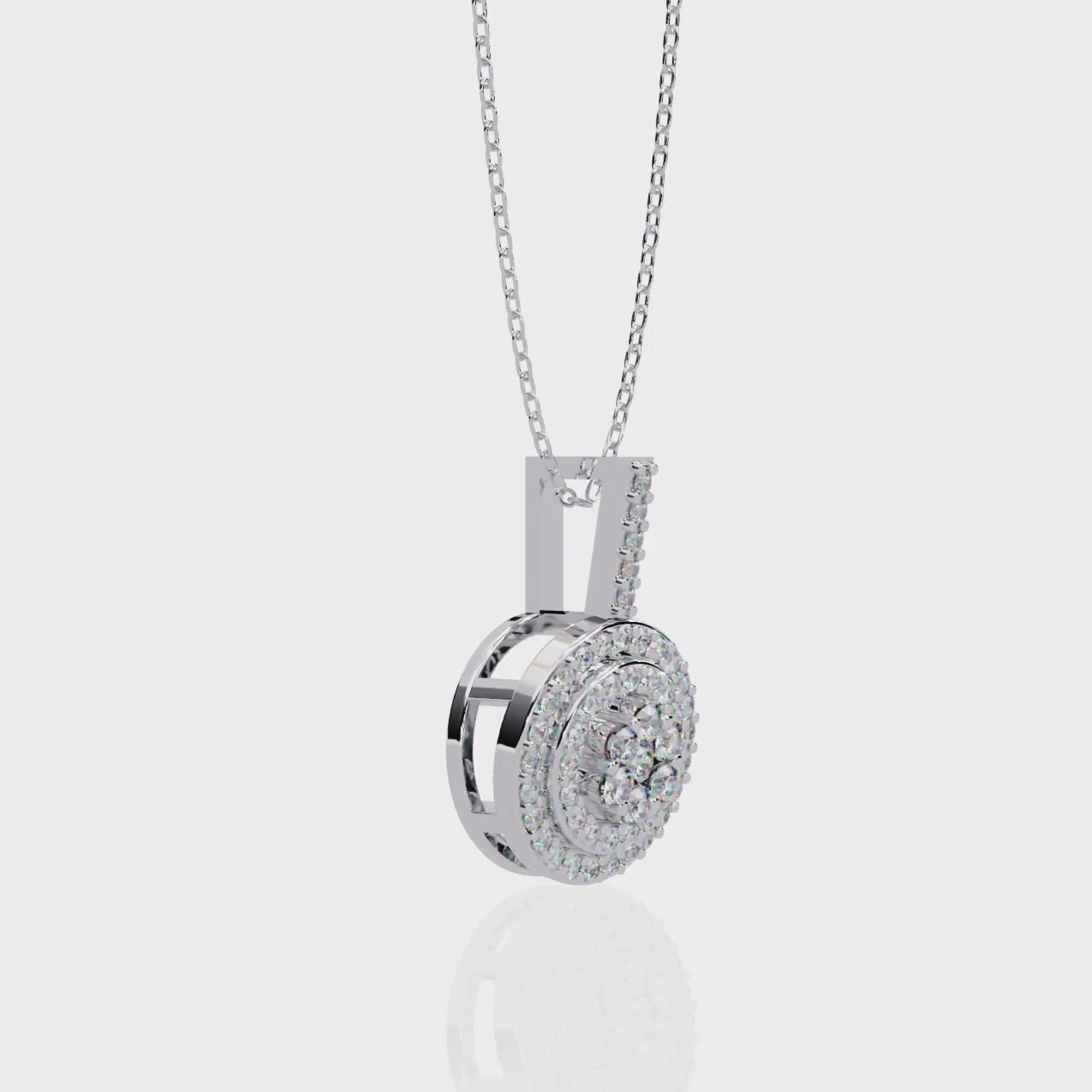 Classic Style Round Shape Pendant With Chain