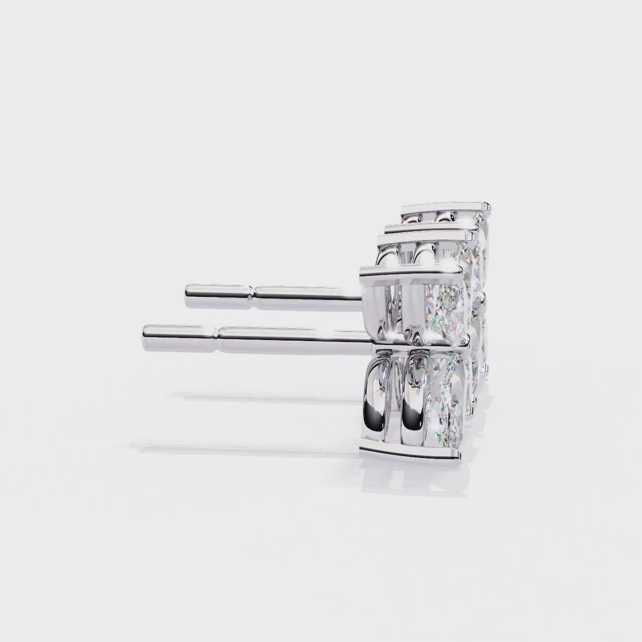 Flower Diamond Stud