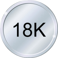 18K White Gold
