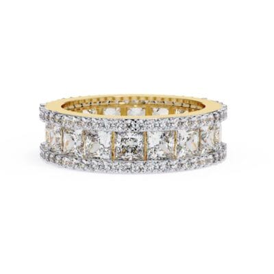 princess cut wedding band