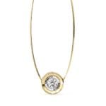 Round Unique Style Pendant with Chain