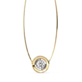 Round Unique Style Pendant with Chain