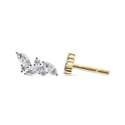 Marquise and Round Unique Style Earrings