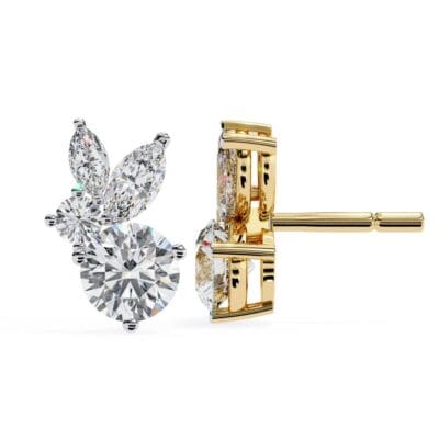 Round & Marquise Unique Style Earrings
