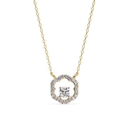Round Vintage Style Pendant Necklace