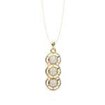 Round Three Step Pendant with Chain