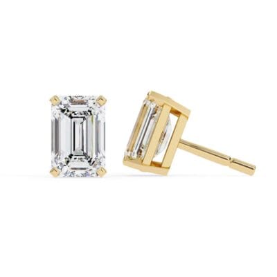 emerald stud earrings