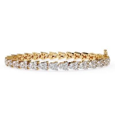 Trio Round Tennis Bracelet