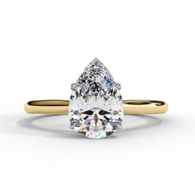 Pear Solitaire Engagement ring