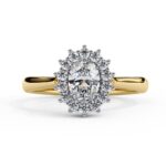 oval halo engagement rings vintage
