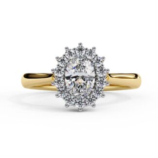 oval halo engagement rings vintage