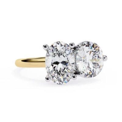 Oval & Round Toi et Moi Engagement Ring