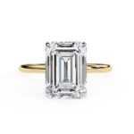 Emerald Solitaire Engagement ring