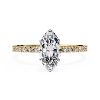 Marquise Mystic Secret Halo Engagement ring