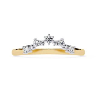 Round Curved Wedding Band