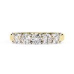 5 round diamond wedding band