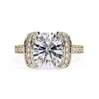 unique round engagement rings