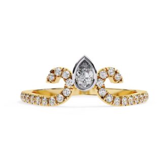 chevron engagement ring