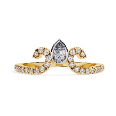 chevron engagement ring