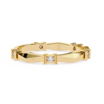 Geometrical Stackable Wedding Band