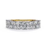 Round & Radiant Half Eternity Wedding Band
