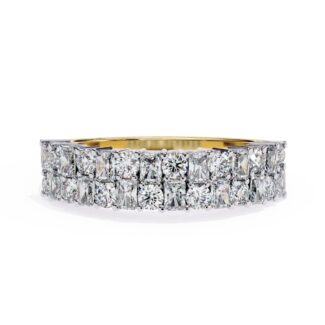 Round & Radiant Half Eternity Wedding Band
