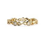 wedding ring with infinity band