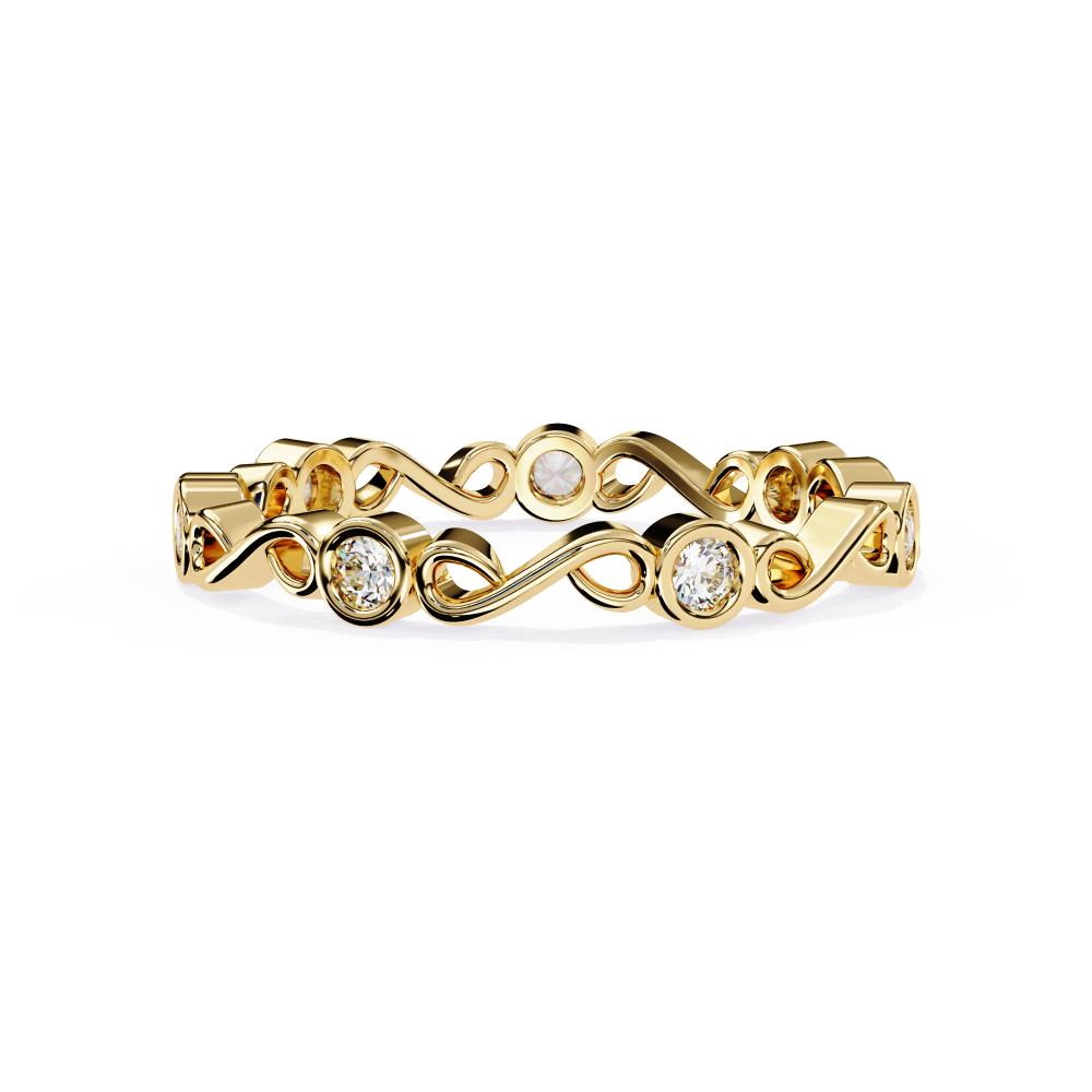 wedding ring with infinity band