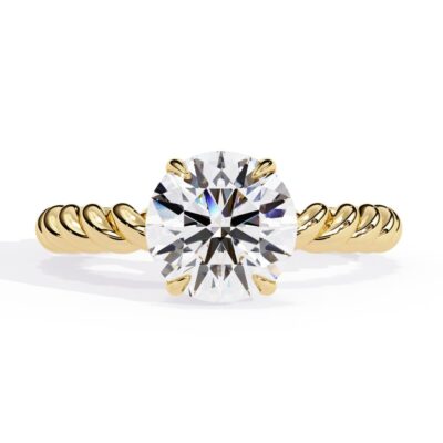 rope band engagement ring