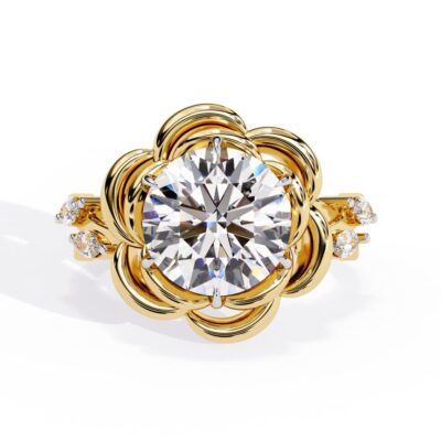 flower engagement ring
