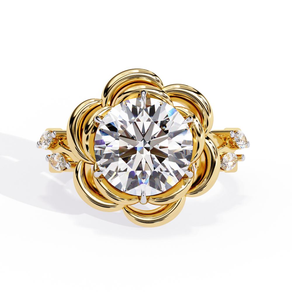 flower engagement ring