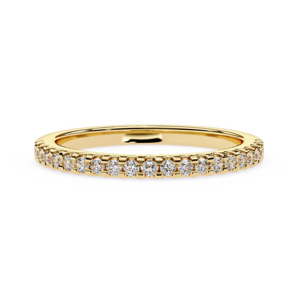 simple stacked wedding rings