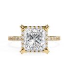 signature princess halo ring