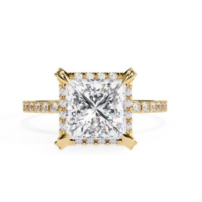 signature princess halo ring