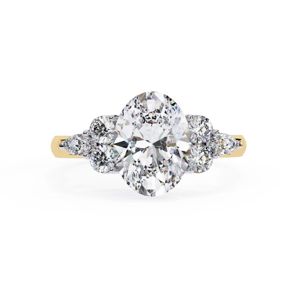 Oval Past Present Future Ring
