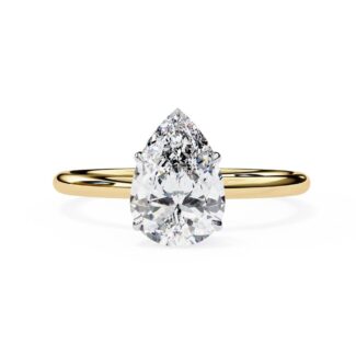 teardrop engagement ring