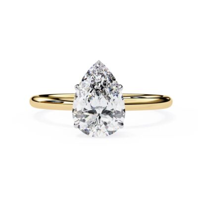 teardrop engagement ring