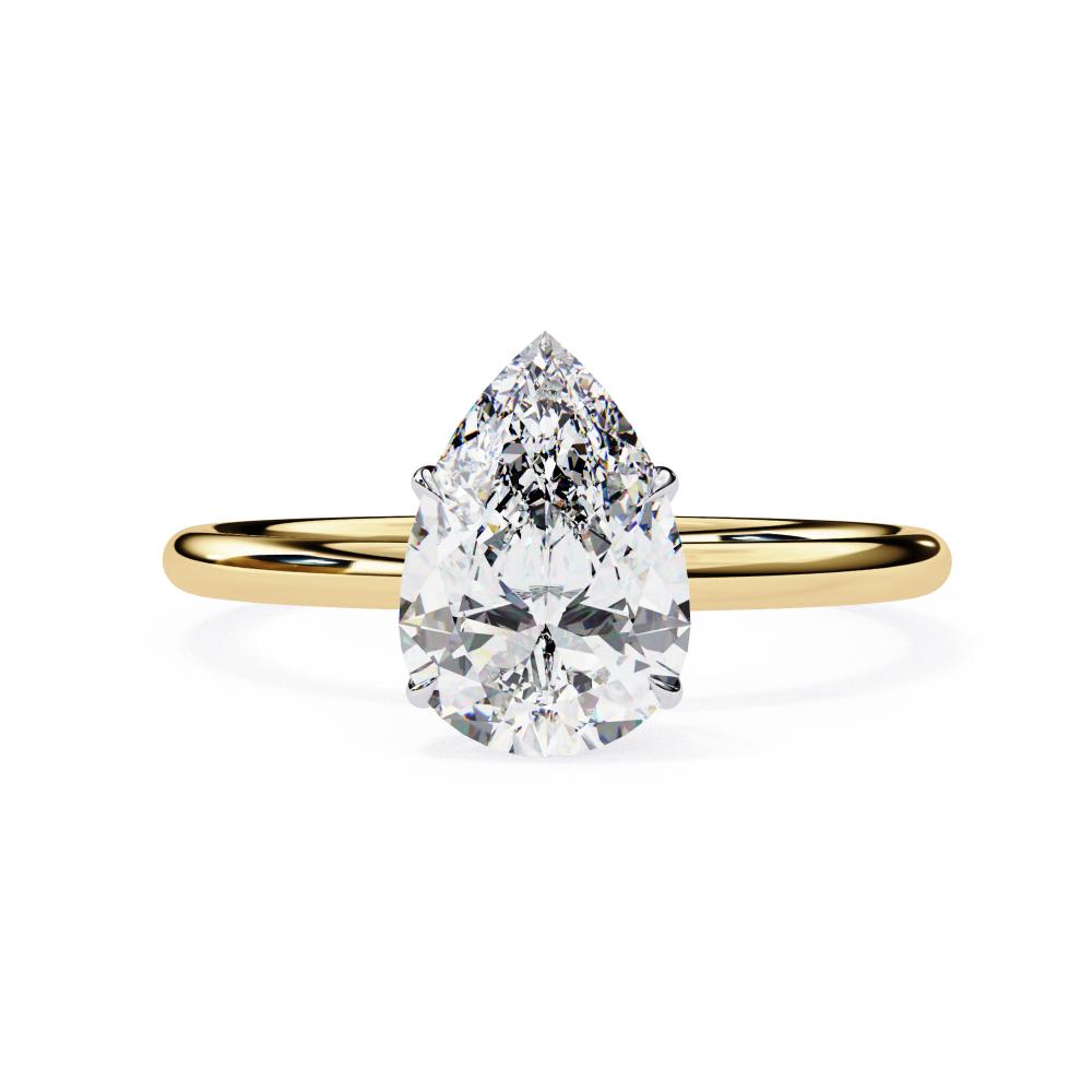 teardrop engagement ring