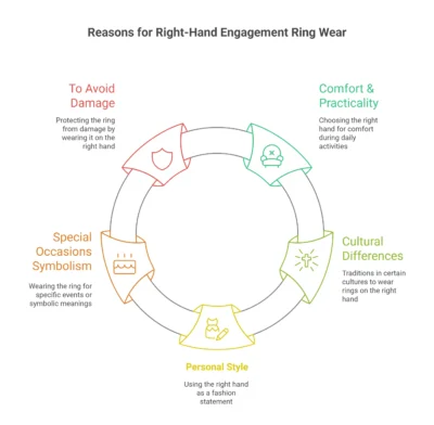 Reasons People Wear Their Engagement Ring on Their Right Hand 