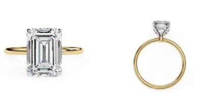 Emerald Solitaire Engagement ring