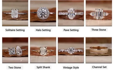 What are the different types of engagement rings?