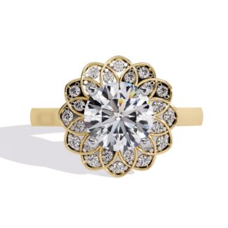 Diamond Daisy Ring