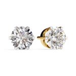 European Cut Diamond Earrings