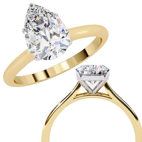raindrop diamond ring
