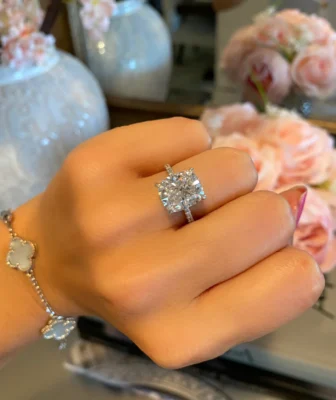 Antique Cushion Cut Engagement Ring