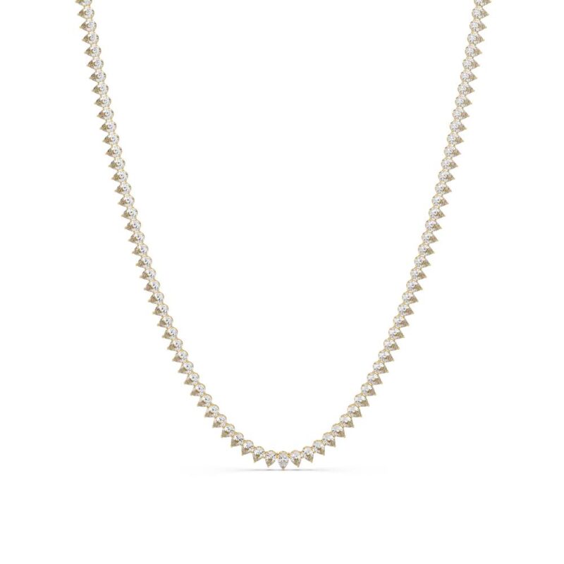 Pear Diamond Tennis Necklace