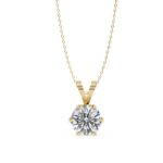 Single Diamond Necklace