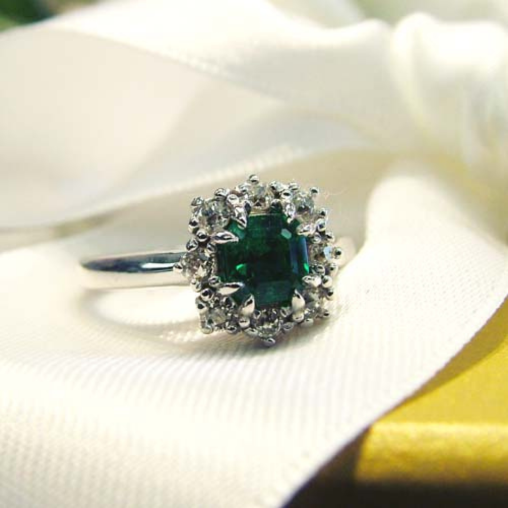 After – a custom emerald engagement ring